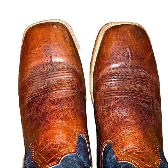 Ariat 12D Plano Western Boots Lightweight Square Toe - Picture 4 of 9